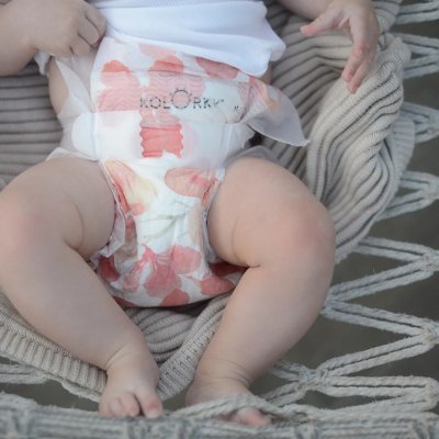 Kolorky Day Jednorázové Eko plenky M - Květy - obrázek