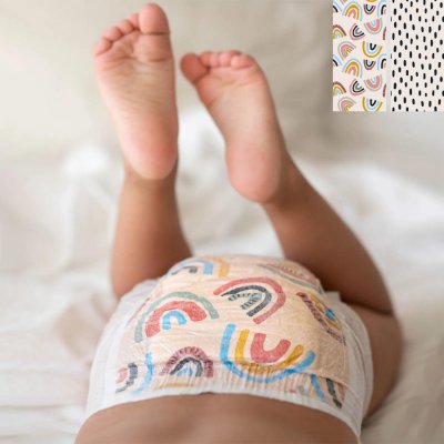 Kolorky Day Jednorázové Eko plenky S - Déšť&Duhy