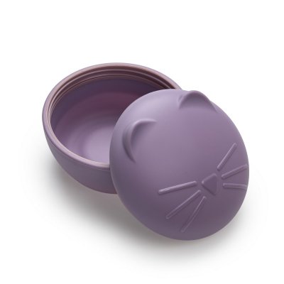 Melii Silikonová krabička na svačinu s víčkem 350 ml - Kočka - obrázek