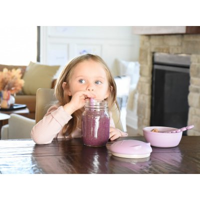 Melii Silikonová krabička na svačinu s víčkem 350 ml - Kočka - obrázek