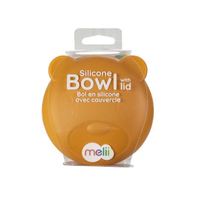 Melii Silikonová krabička na svačinu s víčkem 350 ml - Medvěd - obrázek