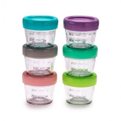 Melii Skleněné dózy na potraviny 118 ml - 6 ks - obrázek