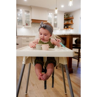 Melii Dětská vidlička/lžička s pouzdrem - Růžová/Fialová - obrázek