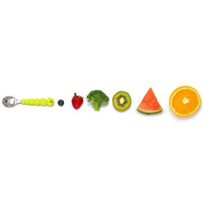 Melii Dětský příbor - Housenka - obrázek