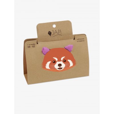 Japi Punčochy s kšandami Organic - Světle fialové, vel. 86 - obrázek