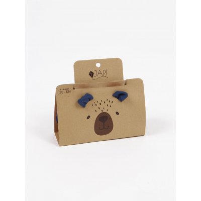 Japi Punčochy s kšandami - Tmavě modré, vel. 74 - obrázek