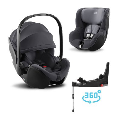 Britax Römer Set Baby-Safe 5Z2 + Flex Base 5Z + Dualfix 5Z - Midnight Grey