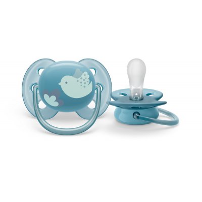Philips AVENT Šidítko Ultrasoft Premium 6 - 18 m - Modrá, 1 ks - obrázek