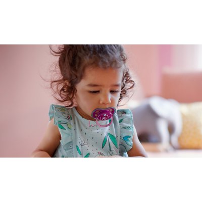 Philips AVENT Šidítko Ultra Air Animals, 18 m+ - Dívka (slon), 2 ks - obrázek