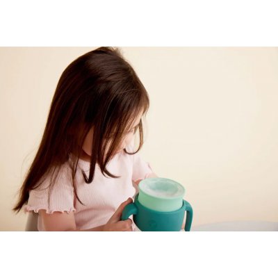 b.box 360° Netekoucí učící hrneček 250 ml - Emerald Forest - obrázek