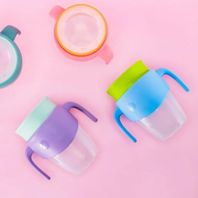 b.box 360° Netekoucí učící hrneček 250 ml - Lilac Pop - obrázek