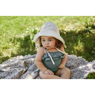 Elodie Details Klobouček proti slunci - Vanilla White, 6 - 12 m - obrázek