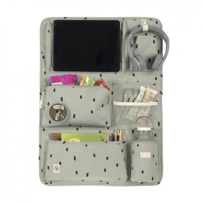 Lässig Kapsář do auta Wrap-to-Go Happy Prints - Light Olive - obrázek