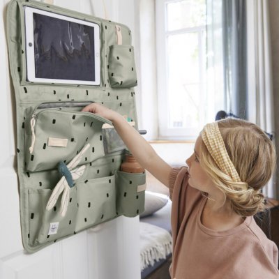 Lässig Kapsář do auta Wrap-to-Go Happy Prints - Light Olive - obrázek