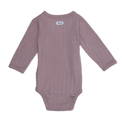 Lodger Romper LS Solid Rose 68 - obrázek