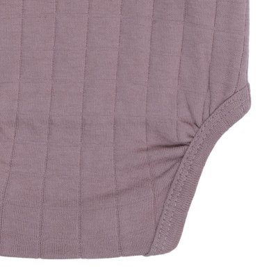 Lodger Romper LS Solid Rose 68 - obrázek