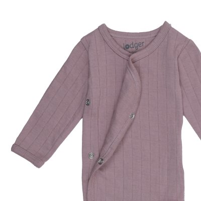 Lodger Romper LS Solid Rose 74 - obrázek