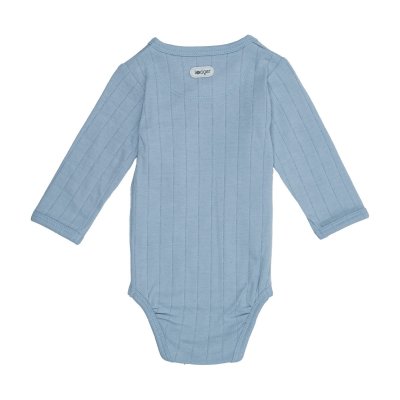Lodger Romper LS Solid Blue Fogg 56 - obrázek