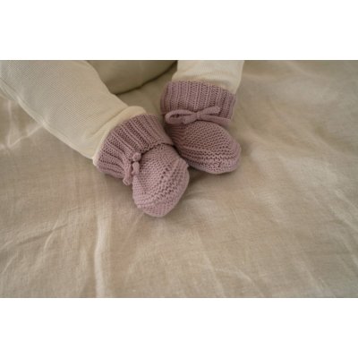 Lodger Slipper Knit Rose 0 - 6 měsíců - obrázek