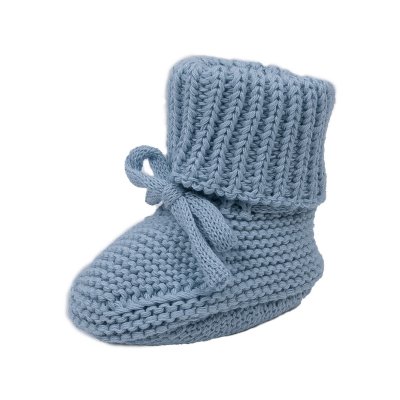 Lodger Slipper Knit Blue Fogg 0 - 6 měsíců - obrázek