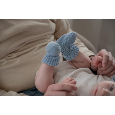 Lodger Slipper Knit Blue Fogg 0 - 6 měsíců - obrázek
