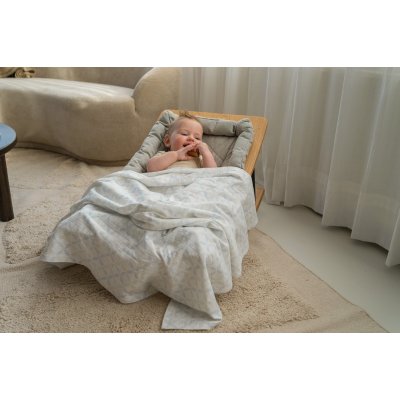 Lodger Swaddler Solid Matcha 2balení 110 x 110 cm Peppermint/Blue Fogg - obrázek