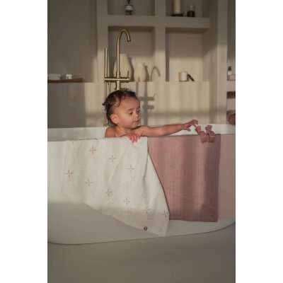Lodger Swaddler Solid Matcha 3balení 70 x 70 cm Rose - obrázek