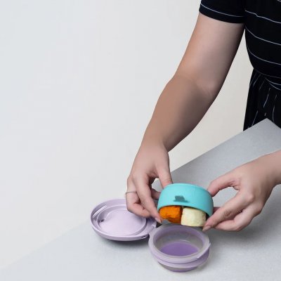 b.box Plnitelná kapsička na příkrmy - Fialová - obrázek