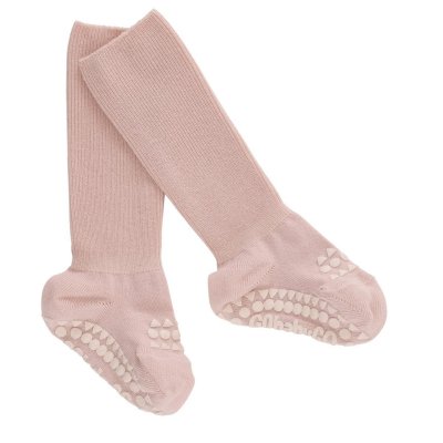GoBabyGo Protiskluzové ponožky Bamboo - Soft Pink, vel. 6 - 12 měsíců