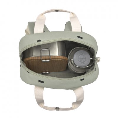 Lässig Dětský batoh Mini Square Backpack Happy Prints - Light Olive - obrázek