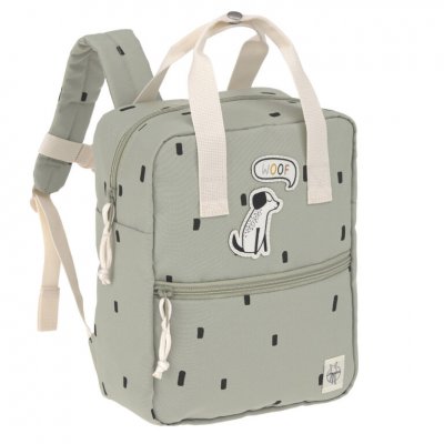 Lässig Dětský batoh Mini Square Backpack Happy Prints - Light Olive