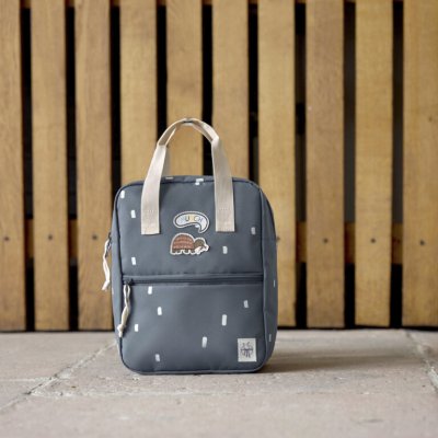 Lässig Dětský batoh Mini Square Backpack Happy Prints - Midnight Blue - obrázek