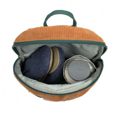 Lässig Dětský batoh Tiny Backpack Cord Little Gang - Smile/Caramel - obrázek