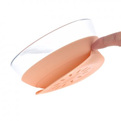 Lässig Set nádobí ze skla a silikonu - Apricot - obrázek