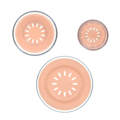 Lässig Set nádobí ze skla a silikonu - Apricot - obrázek