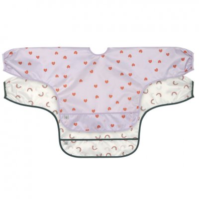 Lässig Bryndák s rukávy Happy Rascals - Heart/Lavender