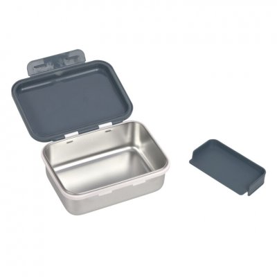 Lässig Svačinový box Lunchbox Stainless Steel Happy Prints - Midnight Blue - obrázek