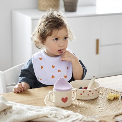 Lässig Lžičky z celulózy Happy Rascals - Heart/Lavender - obrázek