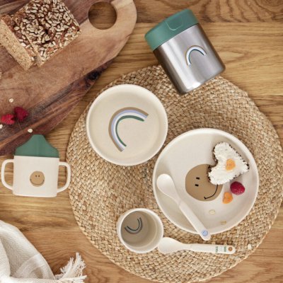 Lässig Lžičky z celulózy Happy Rascals - Smile/Sky Blue - obrázek