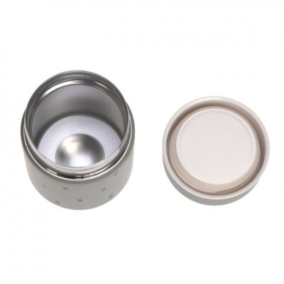 Lässig Termoska Food Jar Medium Happy Prints 350 ml - Light Olive - obrázek