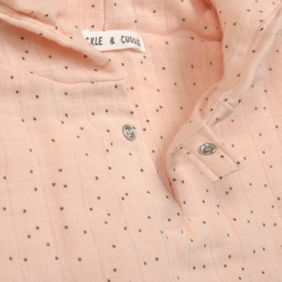 Lässig Mušelínové Pončo Dots - Peach Rose - obrázek
