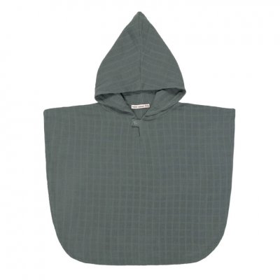 Lässig Mušelínové Pončo Dots - Petrol Green - obrázek