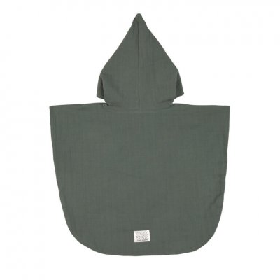 Lässig Mušelínové Pončo Dots - Petrol Green - obrázek