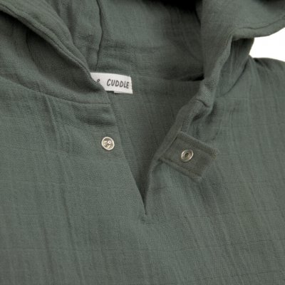 Lässig Mušelínové Pončo Dots - Petrol Green - obrázek