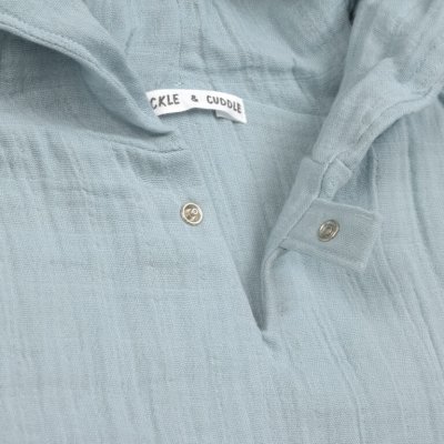 Lässig Mušelínové Pončo Dots - Powder Blue - obrázek