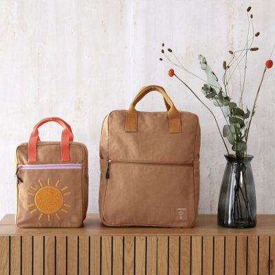 Lässig Dětský batoh Green Label Square Backpack Little One & Me Big - Caramel - obrázek