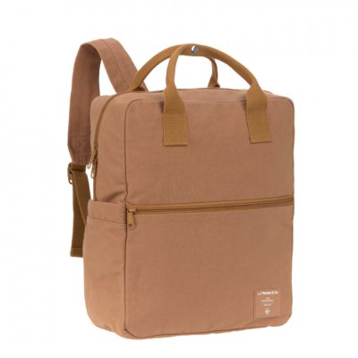 Lässig Dětský batoh Green Label Square Backpack Little One & Me Big - Caramel