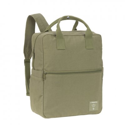 Lässig Dětský batoh Green Label Square Backpack Little One & Me Big - Olive