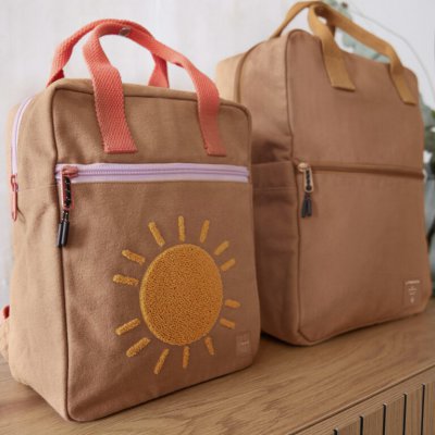 Lässig Dětský batoh Green Label Square Backpack Little One & Me Small - Caramel - obrázek