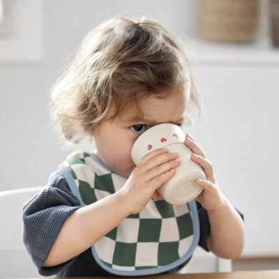 Lässig Hrneček z celulózy Happy Rascals - Heart/Lavender - obrázek